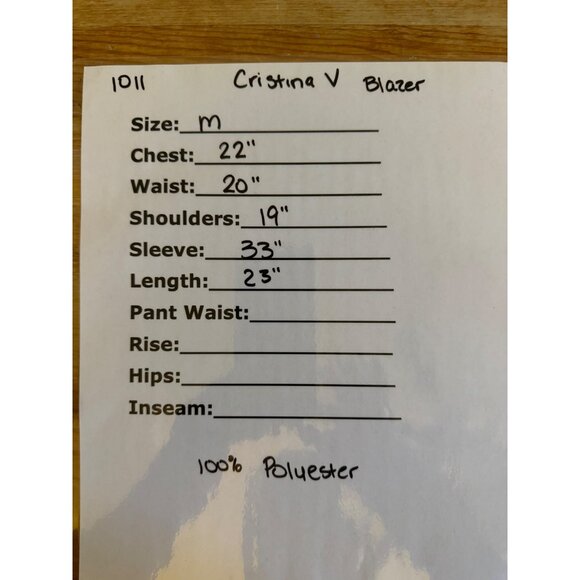 christina v Iridescent snakeskin print blazer with long sleeves, three button cl - Picture 10 of 10